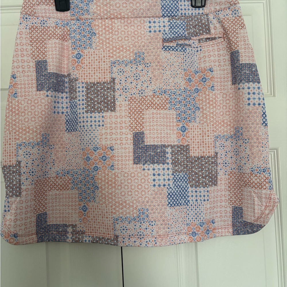 Peter Millar Patchwork Mini Skort Size Xl - image 3